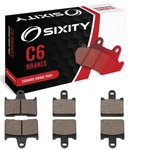 Front + Rear Ceramic Brake Pads 2008-2014 Kawasaki ZG1400 Concours Abs Set Vk. Fixed Price $22.58.