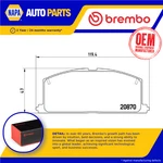 Brake Pads Set Front P83011 Brembo 45022659317 AY040TY012 AY040TY031 D1060N4427. Fixed Price $30.83.