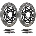 Niche Front Brake Rotor Pad Kit For Triumph T2020211 T2023338 Semi Metallic. Fixed Price $147.95.