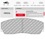 Ferodo FRP216Z Dsuno Brake Pads (alcon, Ap Racing, Brembo, Ksport). Fixed Price $285.29.