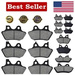 Ahl Front & Rear Brake Pads Set For Harley Flhtcu-i Semi-metallic, Black. Fixed Price $30.44.