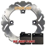 Rear Brake Disc Rotor + Pads For Kawasaki Ninja ZX1200 (2000-2006) ZX-12R. Fixed Price $50.10.