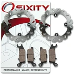 Rear Organic Brake Pads Rotor 2009-2014 Yamaha YFM550 Grizzly Fi 4X4 Auto Rc. Fixed Price $100.10.