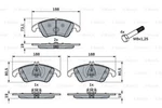 Bosch Disc Brake Pads Set Front Axle Mercedes Cls E-class W212 W204 0986494263. Fixed Price $86.84.