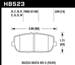 Hawk Hps Disc Brake Pad P/n HB523F.539. Fixed Price $145.79.