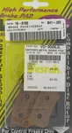 Vesrah Sintered Metal Brake Pads VD-9006JL. Fixed Price $38.90.