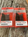 Yamaha Oem Brake Pads 2 Sets Part 5PW-W0046-50. Fixed Price $49.00.