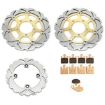 Ninja ZX636 ZX6RR 600 03 04 Front Rear Brake Rotors Discs Pads For Kawasaki. Fixed Price $185.20.
