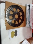 Black 11.5" Rear Brake Rotor Pads For Harley Flsts Springer Fxst Softail 00-05. Fixed Price $39.99.