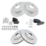 Trq BKA16811 Brake Kit For Honda Accord 2003-2007 Front Rear 43022S2A000. Fixed Price $214.52.