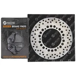 Niche Brake Rotor Pad Kit For Yamaha 3D8-25806-00-00 Rear Left Semi Metallic. Fixed Price $33.95.