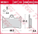 For Trw MCB611 Brake Pads Organic, Intended Use Offroad/route/scooters. Fixed Price $38.16.