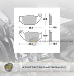 For Honda 125 From 2012 To 2016 Rear Brake Pads Semi Metallic Braking. Fixed Price $22.70.