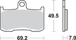 Sbs Dual Carbon Brake Pads 782DC. Fixed Price $60.95.