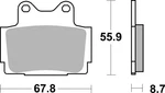 Brembo Oe Powersports Brake Pad For Yamaha Fzx Zeal 250CC Rear - 07YA12SP. Fixed Price $61.53.