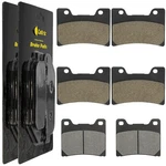 Front Rear Brake Pads For Yamaha FZR1000 89-93 / 3GM-W0045-03-00 1FK-W0046-01-00. Fixed Price $19.00.