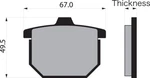 Vesrah Organic Brake Pads VD-112. Fixed Price $28.99.