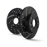 Turbo Groove Disc Sports Brake Front For Kia Stinger, Ref. EBC125685. Fixed Price $799.13.