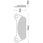 Rear Brake Pads Sbs 553LF. Fixed Price $75.70.