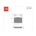 Goldfren Brake Pads 129 / FA222. Fixed Price $10.79.
