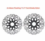 2PCS Floating 11.5" Front Brake Rotors For Harley Dyna Sportster Softail Touring. Fixed Price $170.98.