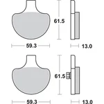 Sbs Sintered Brake Pads For Harley-davidson 579H.HS. Fixed Price $56.88.