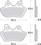 Sbs Street Excel Sintered Brake Pads 826H.HS. Fixed Price $52.95.