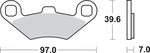 Sbs Brake Pads 716ATS 1721-1585 Front Or Rear. Fixed Price $44.45.