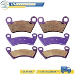 Brake Pads 3 Pairs Front Rear For Polaris 2X4 Ranger 500 06-09 Carbon Fiber. Fixed Price $16.69.