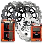 F+r Stainless Steel Brake Rotors Pads For Suzuki Gsx-r 1000 K5/K6 2005-2006. Fixed Price $179.88.