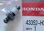 Honda Atv, Motorcycle Brake Caliper Bleeder Screw 43352-HC5-971. Fixed Price $11.95.