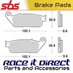 Sbs 630H.LS Brake Pads Sinter. Fixed Price $42.58.