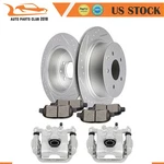 Brake Caliper Ceramic Pad Slotted Rotor Kit For 07-12 Nissan Altima Rear. Fixed Price $118.63.