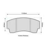 Ferodo Front DS2500 Compound Brake Pad Set - FRP219H. Fixed Price $214.37.