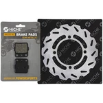 Niche Rear Right Brake Rotor Pad Kit For Kawasaki 43082-S013 Semi Metallic. Fixed Price $29.95.
