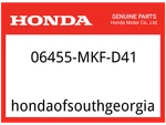 Honda Oem Part 06455-MKF-D41 Pad Set, Fr.. Fixed Price $66.26.