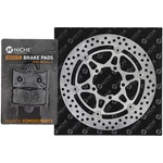 Niche Front Brake Rotor Pad Kit For Triumph T2020475 T2022080 Semi Metallic. Fixed Price $133.95.