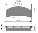 Goldfren AD281, FA344 As Fitted To Yamaha YFM660 02-08 Rear Disc Pads (pair). Fixed Price $19.23.
