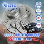 F+r Drill Rotors & Pads For 2008-2014 Mitsubishi Lancer Evolution Brembo Brakes. Fixed Price $386.99.