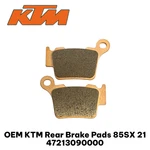 Oem Ktm Rear Brake Pads 85SX 47213090000. Fixed Price $63.00.
