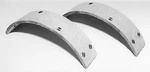 Rear Brake Shoe Linings With Rivets Fits Harley-davidson 23-0504. Fixed Price $31.44.