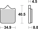 Brake Pad Set, Disc Brembo 07BB33LA (1SET - 4PCS). Fixed Price $89.20.