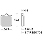 Set 4 Front Brake Pads Racing Sbs 870DS-1. Fixed Price $406.81.