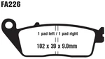 Standard Organic Brake Pads Ebc FA226. Fixed Price $40.02.