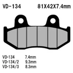 Vesrah Semi-metallic Brake Pads, VD-134/3. Fixed Price $11.77.