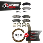 Front Rear Ceramic Brake Pads & Parking Shoes Kit For 1997-2005 Chevrolet Blazer. Fixed Price $105.30.
