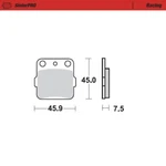 Motomaster Front Brake Pads For Yamaha YFM660FA Grizzly 2002-2009 Sintpro Race. Fixed Price $36.73.