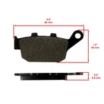 Caltric Rear Brake Pads For Kawasaki Abs 2017-2024 / 43082-0151. Fixed Price $16.50.