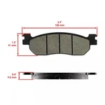 Caltric Rear Brake Pads For Yamaha YZF-R1 YZFR1 2002 2003 / 5PW-W0046-50-00. Fixed Price $14.99.