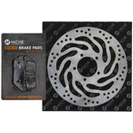 Niche Front Left Brake Rotor Pad Kit For Triumph T2020077 T2023370 Semi Metallic. Fixed Price $52.95.